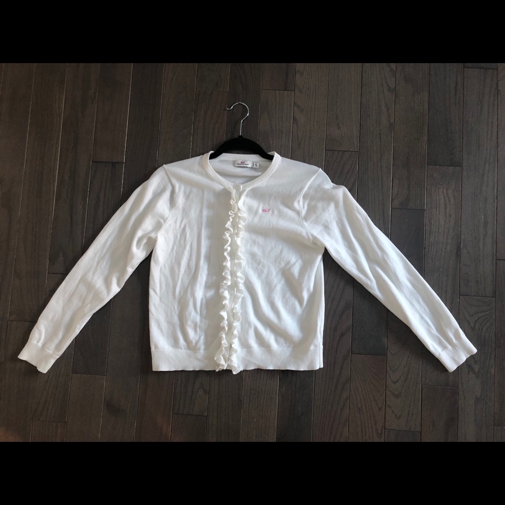 Like New Vineyard Vince’s Ruffle Cardigan